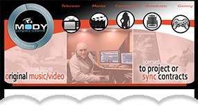 websire for Mody Music publishing